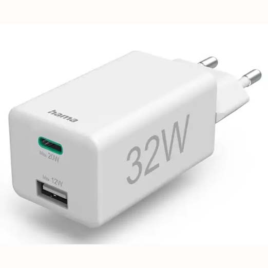 CARGADOR HAMA 32W CON USB-C Y USB-A