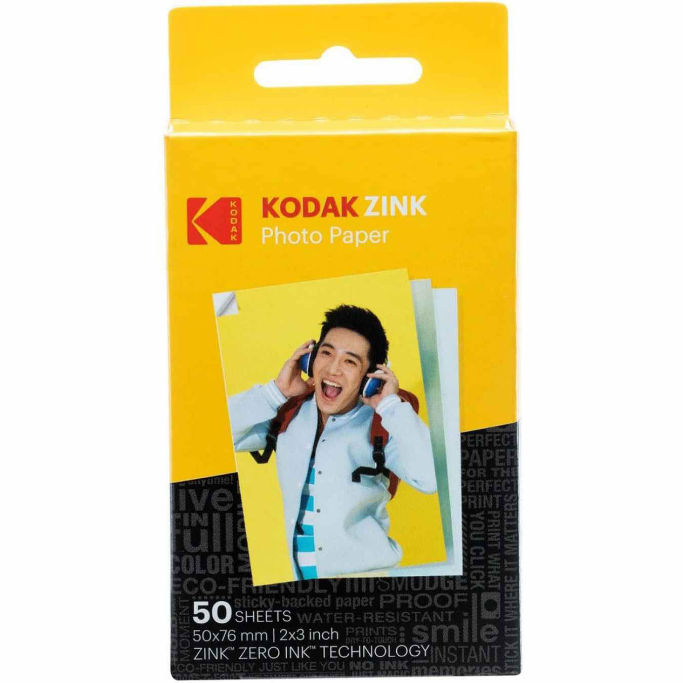 PAPEL KODAK ZINK 50X76 MM (50 HOJAS)