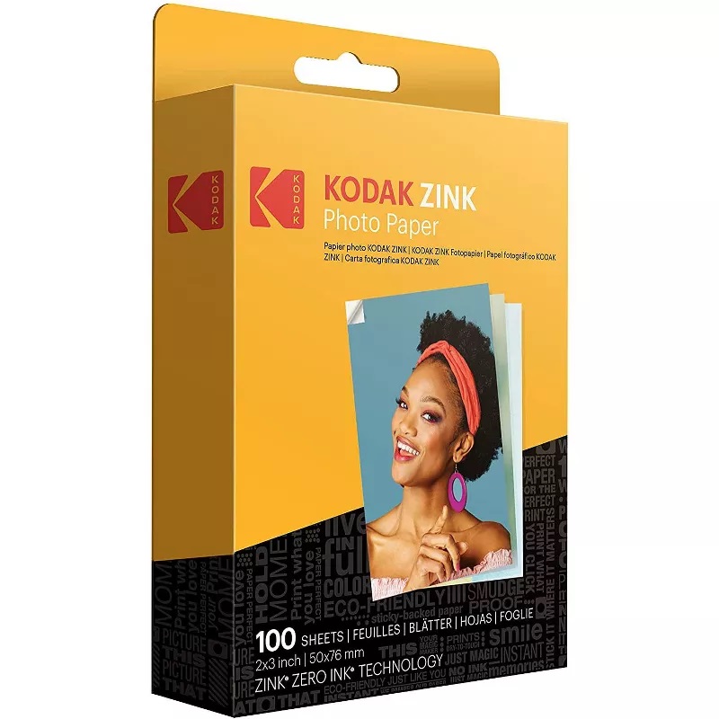PAPEL KODAK ZINK 50X76 MM (100 HOJAS)