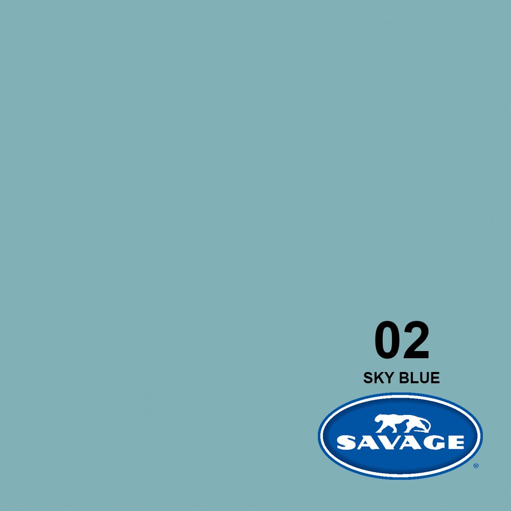 FONDO SAVAGE PAPEL 1.35X11 MTS SKY BLUE   (N. 2)