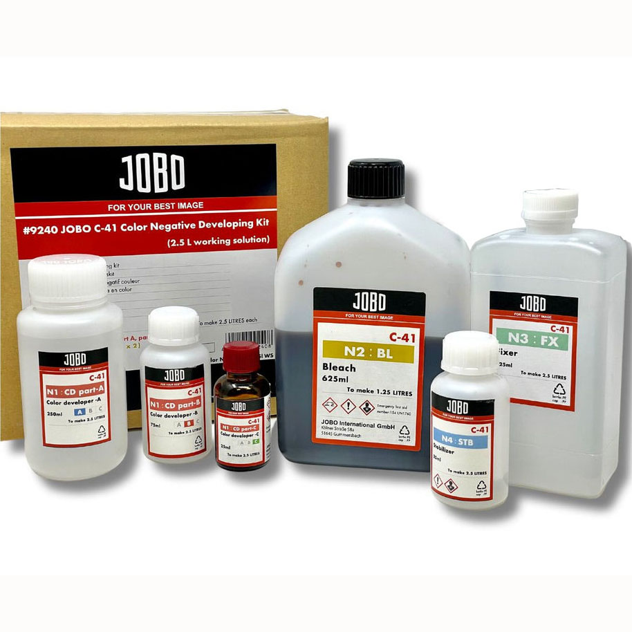 KIT JOBO C-41 DE REVELADO PARA PELICULA COLOR 2.5 LITROS