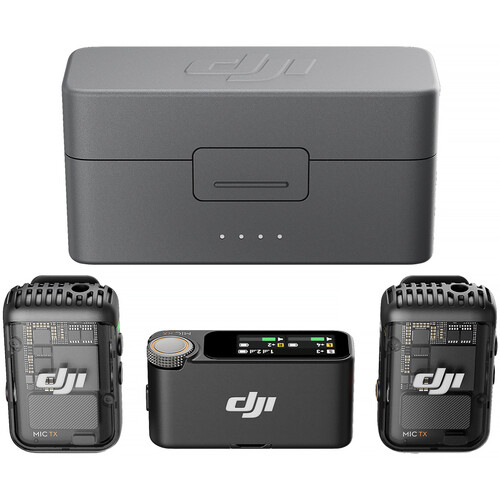 MICROFONO DJI MIC 2  (2TX + 1RX + 1 CHARGING CASE)