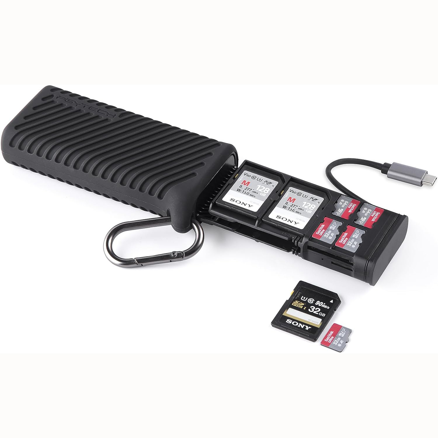LECTOR / PORTATARJETAS PGYTECH P-GM-163  USB-C