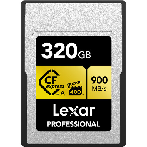 TARJETA CFEXPRESS 320 GB LEXAR TYPE A GOLD (900 MB  VPG400)