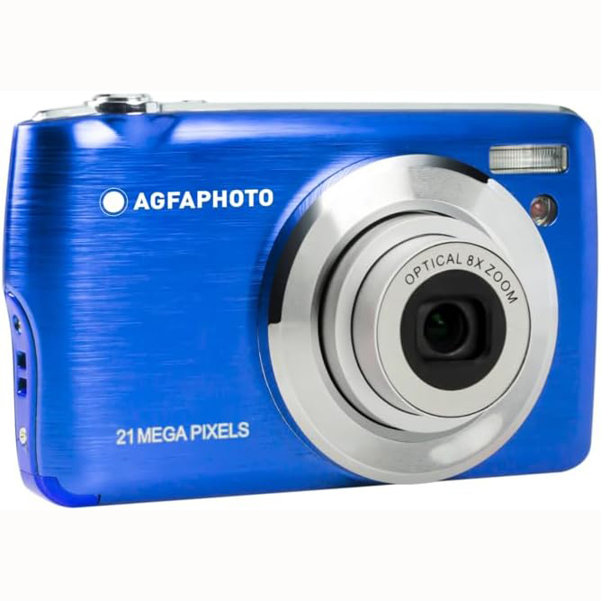 CAMARA AGFAPHOTO REALISHOT DC8200 AZUL + SD 16GB Y ESTUCHE