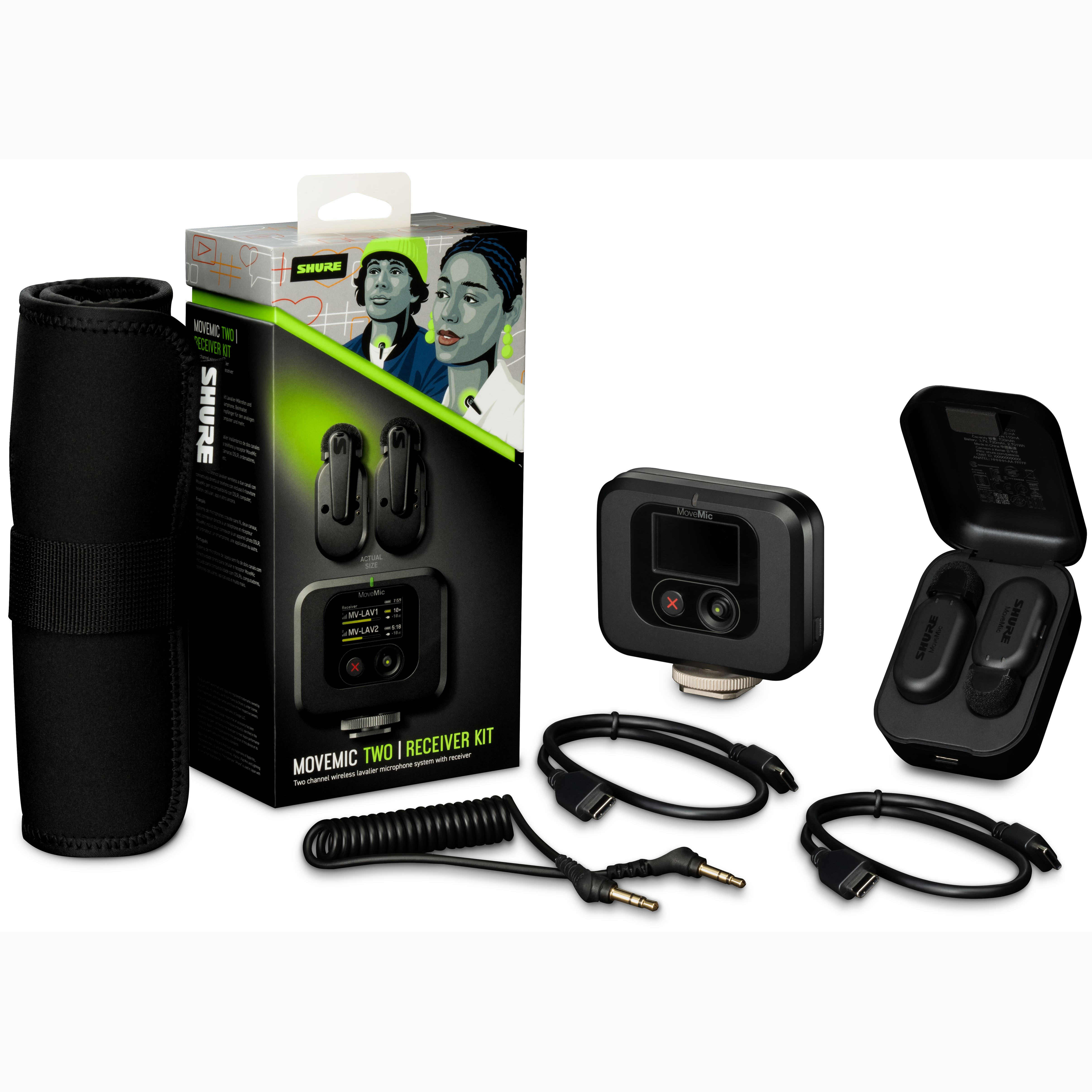 MICROFONO SHURE MV-TWO-KIT Z6 MOVEMIC TWO
