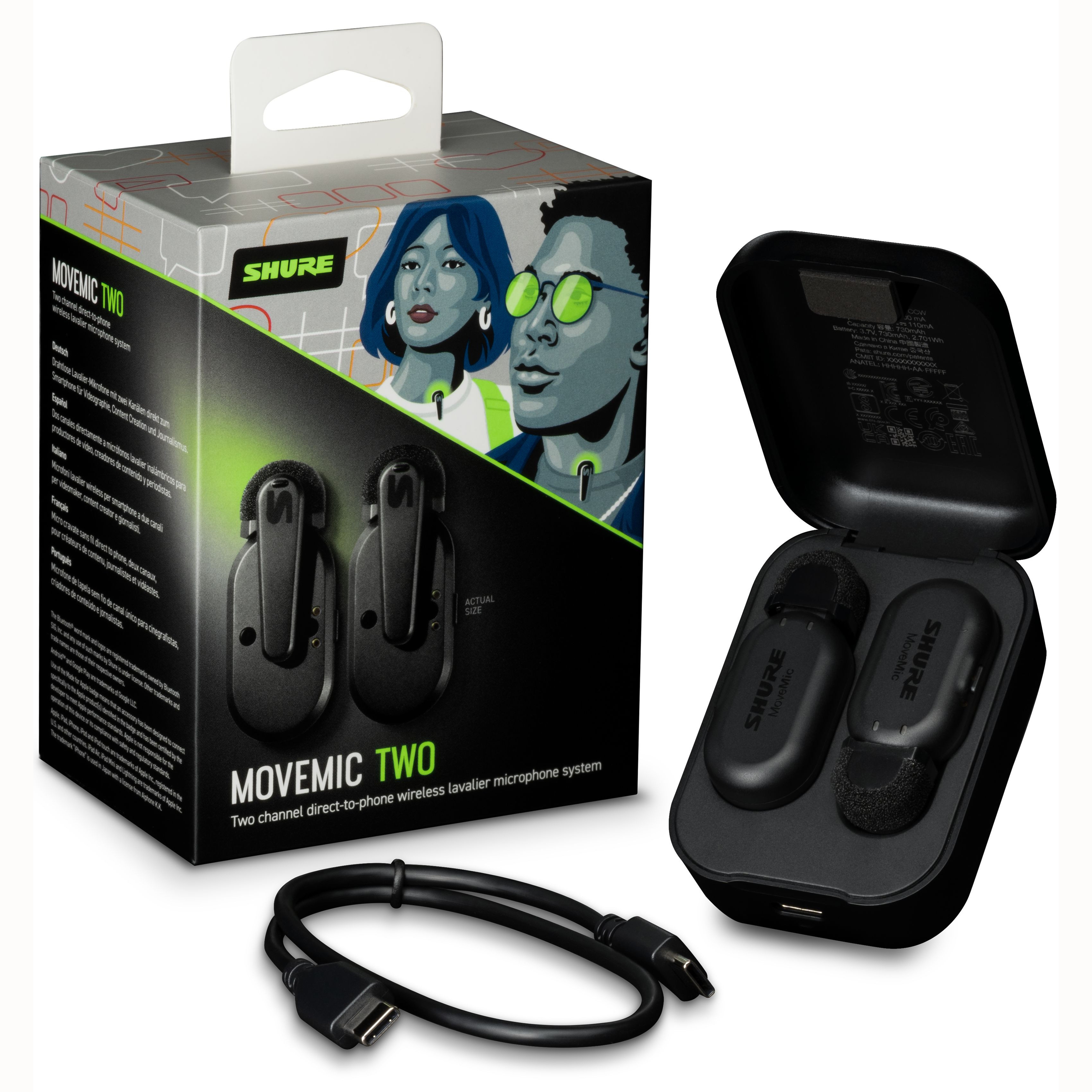 MICROFONO SHURE MV-TWO Z6 MOVEMIC DUO
