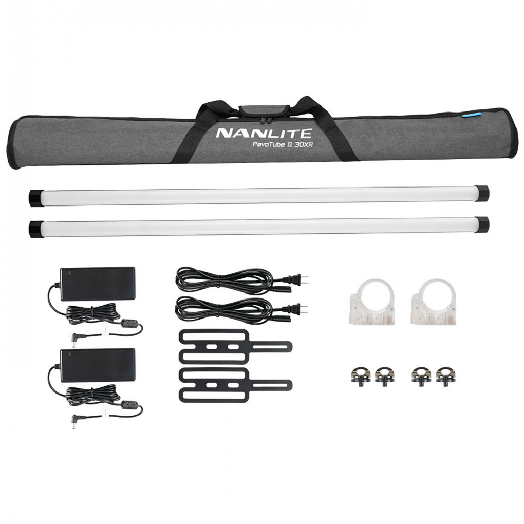 KIT NANLITE PAVOTUBE II 30XR CON BATERIA (PACK 2)