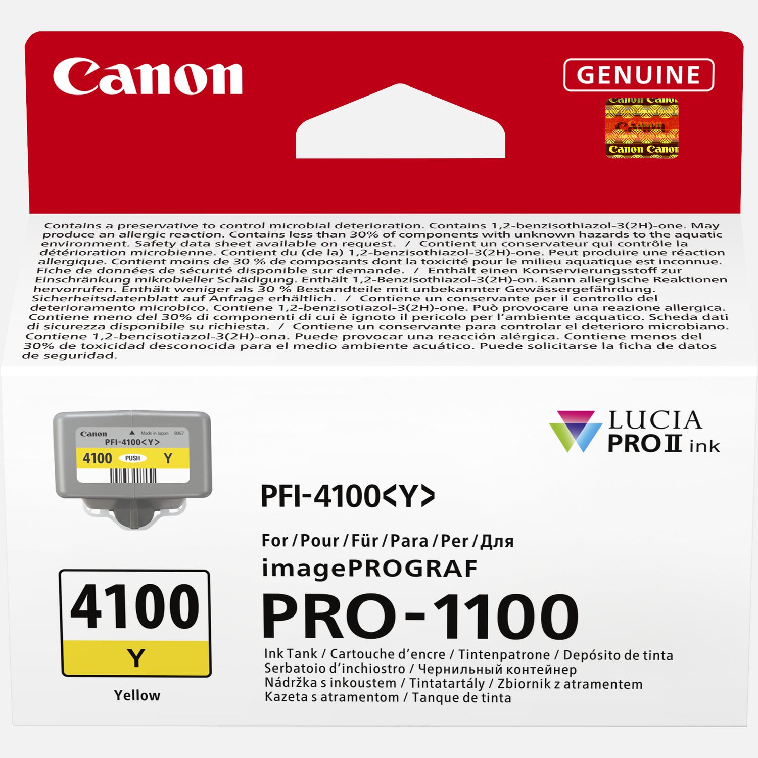 TINTA CANON PFI-4100 AMARILLO P/PRO-1100