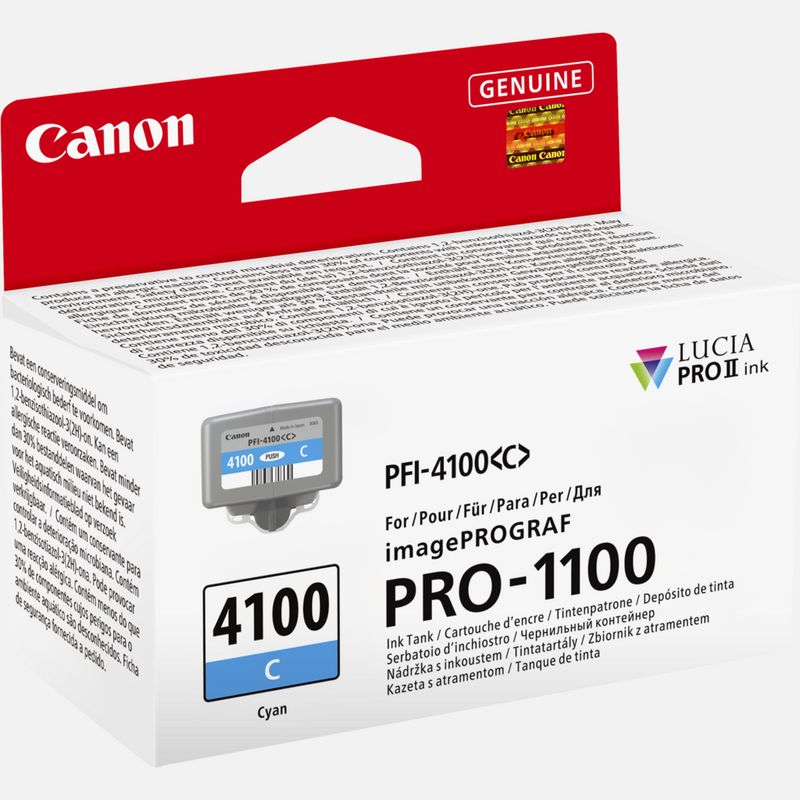 TINTA CANON PFI-4100 CIAN P/PRO-1100