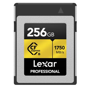 TARJETA CFEXPRESS 256 GB LEXAR TYPE B (1750 MB/SG) GOLD 8K