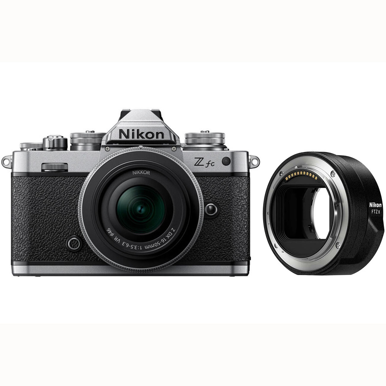KIT NIKON Z FC + 16-50 SILVER + ADAPTADOR FTZ II