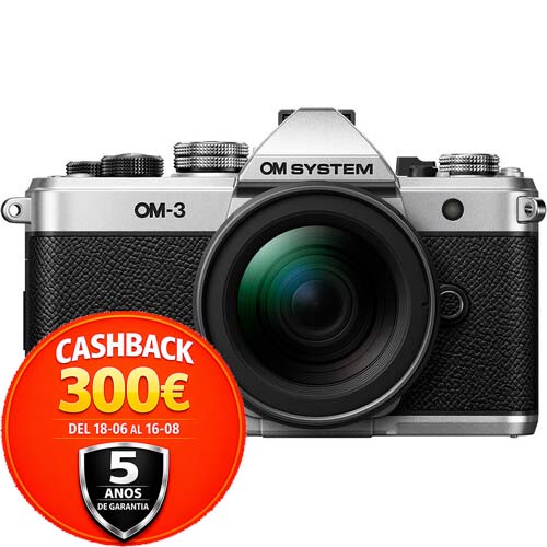 KIT OLYMPUS OM-3 + 12-45/4 PRO SILVER / BLACK