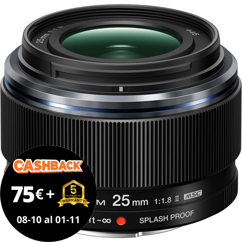 OBJETIVO OM SYSTEM AF 25/1.8 II MFT BLACK