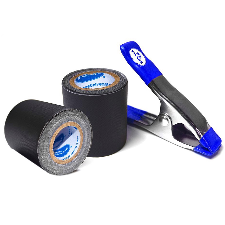 KIT SAVAGE PINZA + 2 ROLLOS CINTA AMERICANA NEGRA