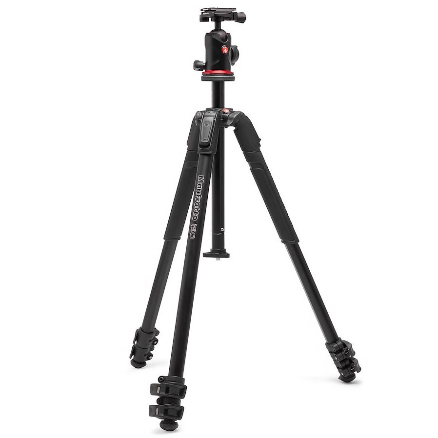 TRIPODE MANFROTTO MK190X3 CON ROTULA Q6T (TIPO ARCA)