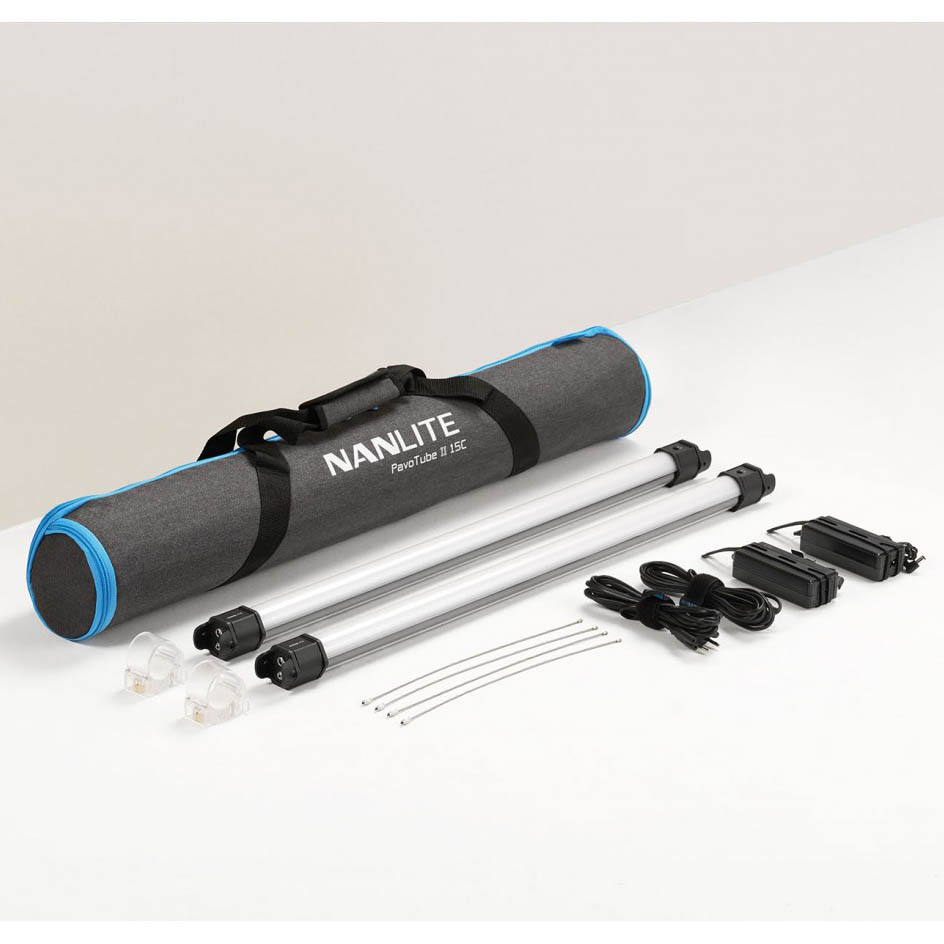 KIT NANLITE PAVOTUBE II 15C CON BATERIA (PACK 2)