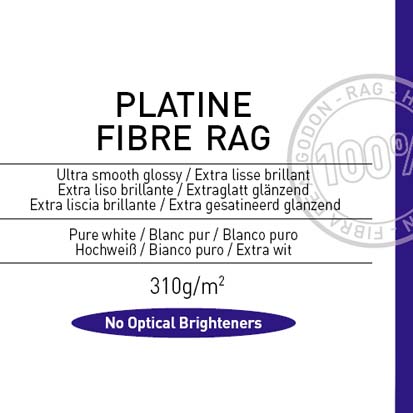 PAPEL CANSON PLATINE FIBRE RAG 60 X12 MTS 310 GR