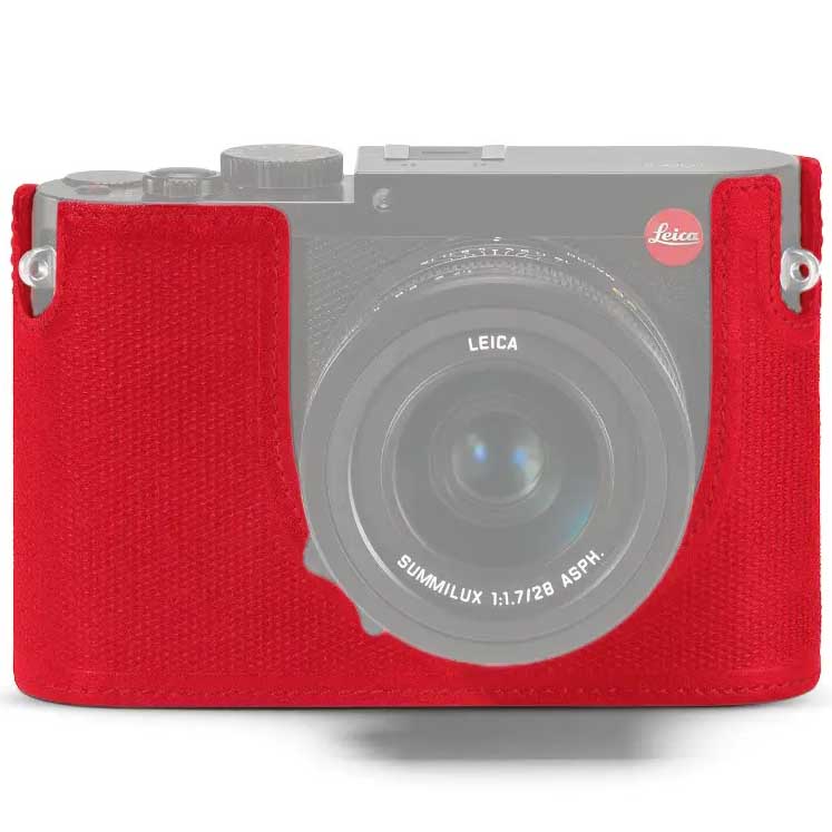 ESTUCHE LEICA PROTECTOR PARA LEICA Q CUERO (ROJO)