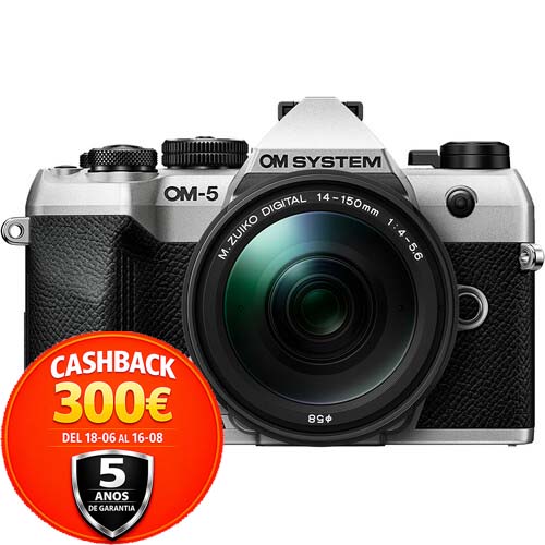 KIT OLYMPUS OM-5 MARK II + 14-150/4-5.6 SILVER