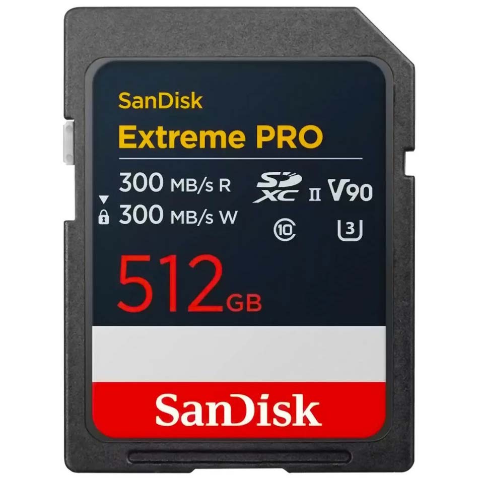 TARJETA SD 512 GB SANDISK EXTREME PRO (300 MB/S) UHS-II V90