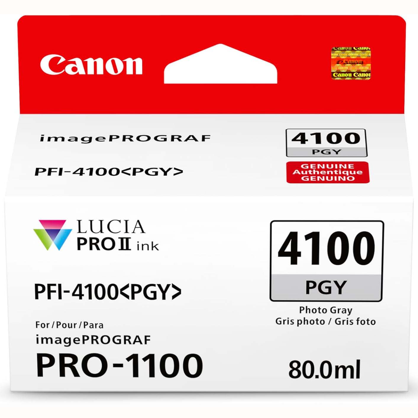 TINTA CANON PFI-4100 PHOTO GREY 80 ML P/PRO-1100