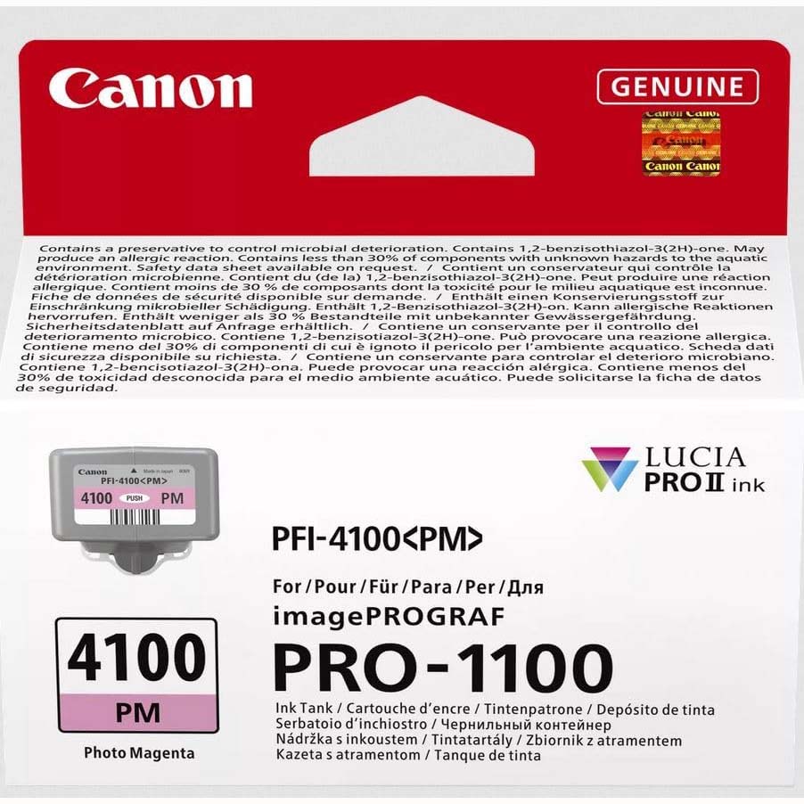 TINTA CANON PFI-4100 PHOTO MAGENTA 80 ML P/PRO-1100