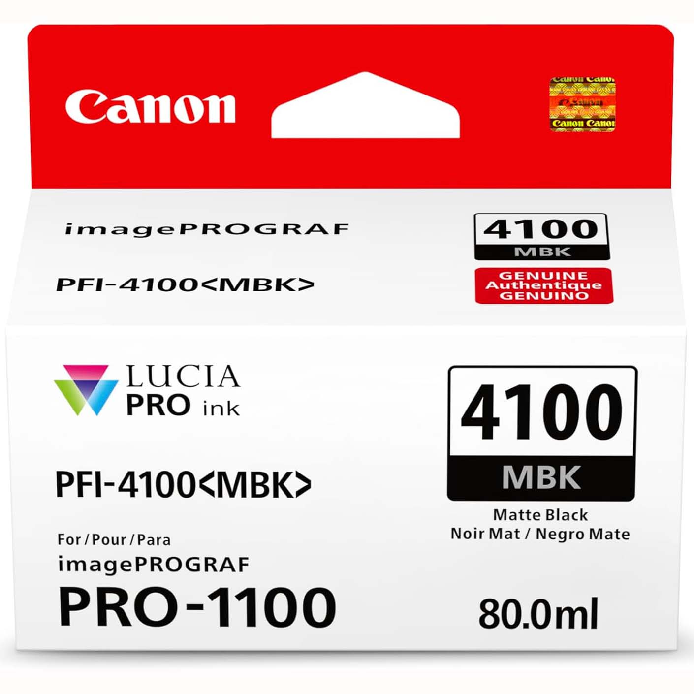 TINTA CANON PFI-4100 MATTE BLACK 80 ML P/PRO-1100