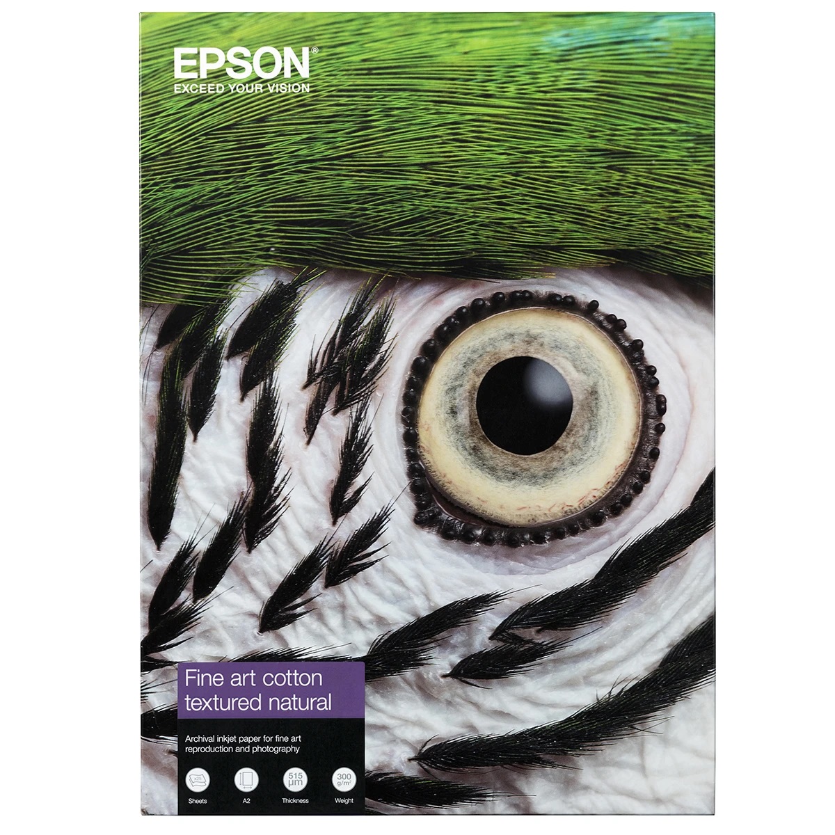 PAPEL EPSON A4 25H FINE ART COTTON TEXTURED NATURAL 300 GR EPSON 