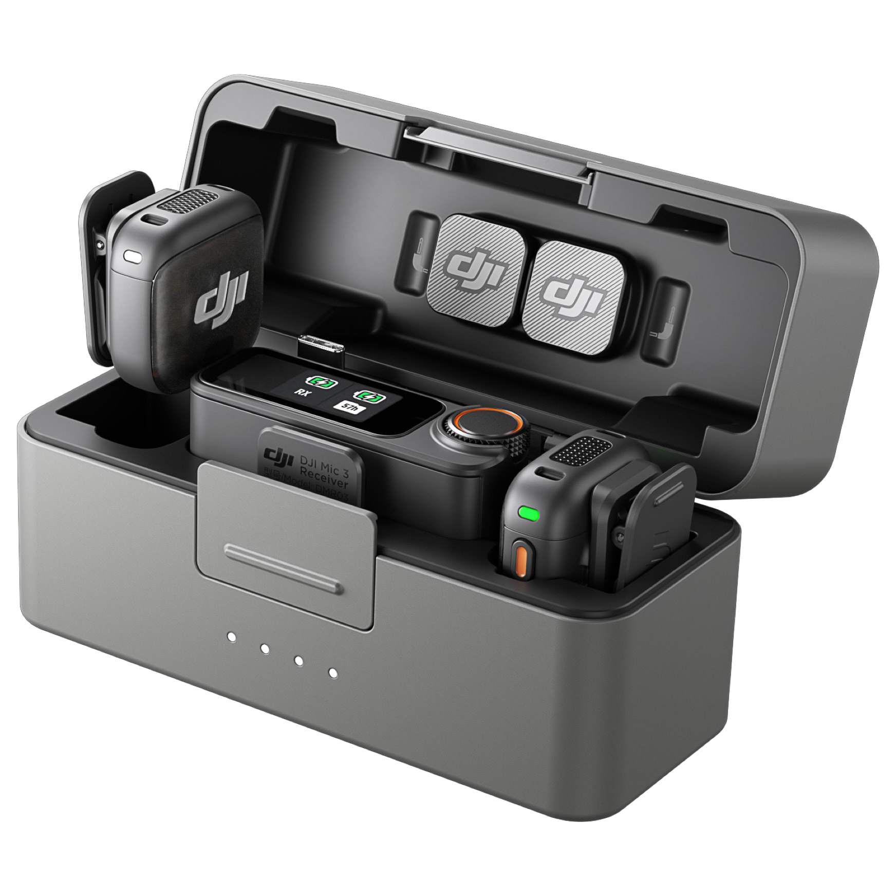 MICROFONO DJI MIC 3  (2TX + 1RX + 1 CHARGING CASE)