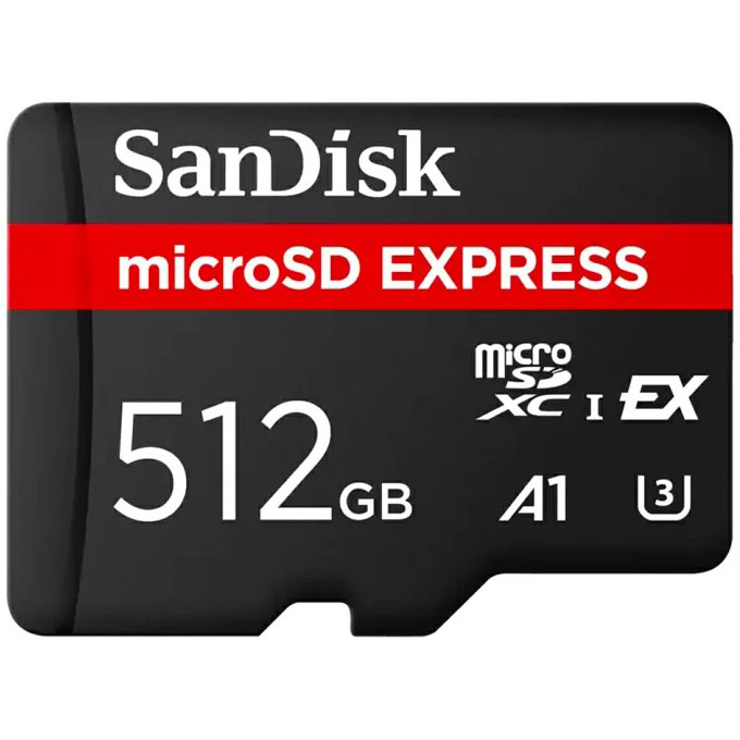 TARJETA MICRO SD 512 GB SANDISK EXPRESS A1 (880/650 MG/SG)