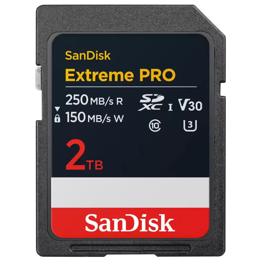 TARJETA SD 2 TB SANDISK EXTREME PRO SDXC (250 MB/SG) 4K UHD