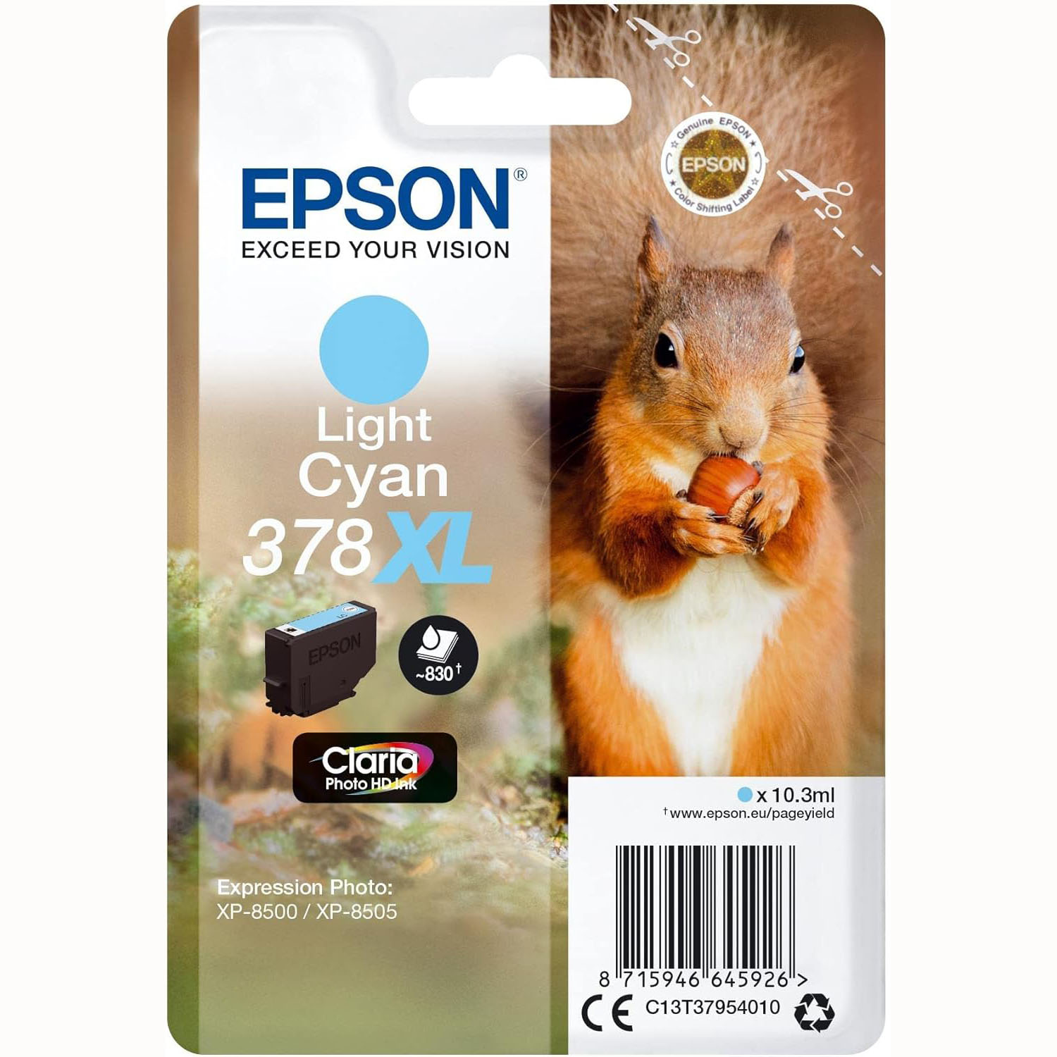  TINTA EPSON T3795 LIGHT CYAN 10.3ML P/XP-8700/XP-8600
