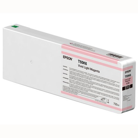 TINTA EPSON T55K6 VIVID LIGHT MAGENTA 700 ML P/SP7000-9000. EPSON TINTA EPSON T55K6 VIVID LIGHT MAGENTA 700 ML P/SP7000-9000