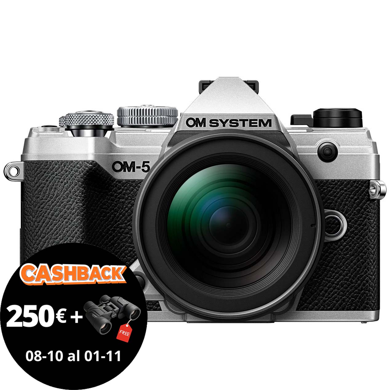 KIT OM SYSTEM OM-5 MARK II + 12-40/2.8 PRO II SILVER/BLACK