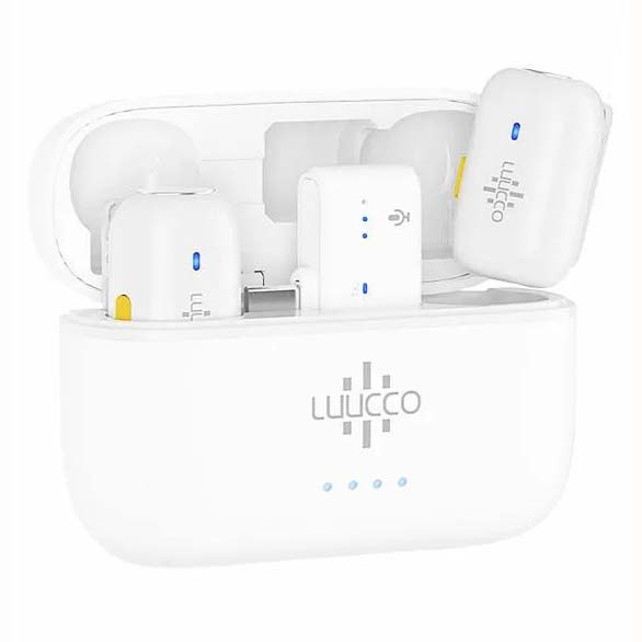 MICROFONO LUUCCO MINIPODS K2 WIRELESS LAVALIER (BLANCO)
