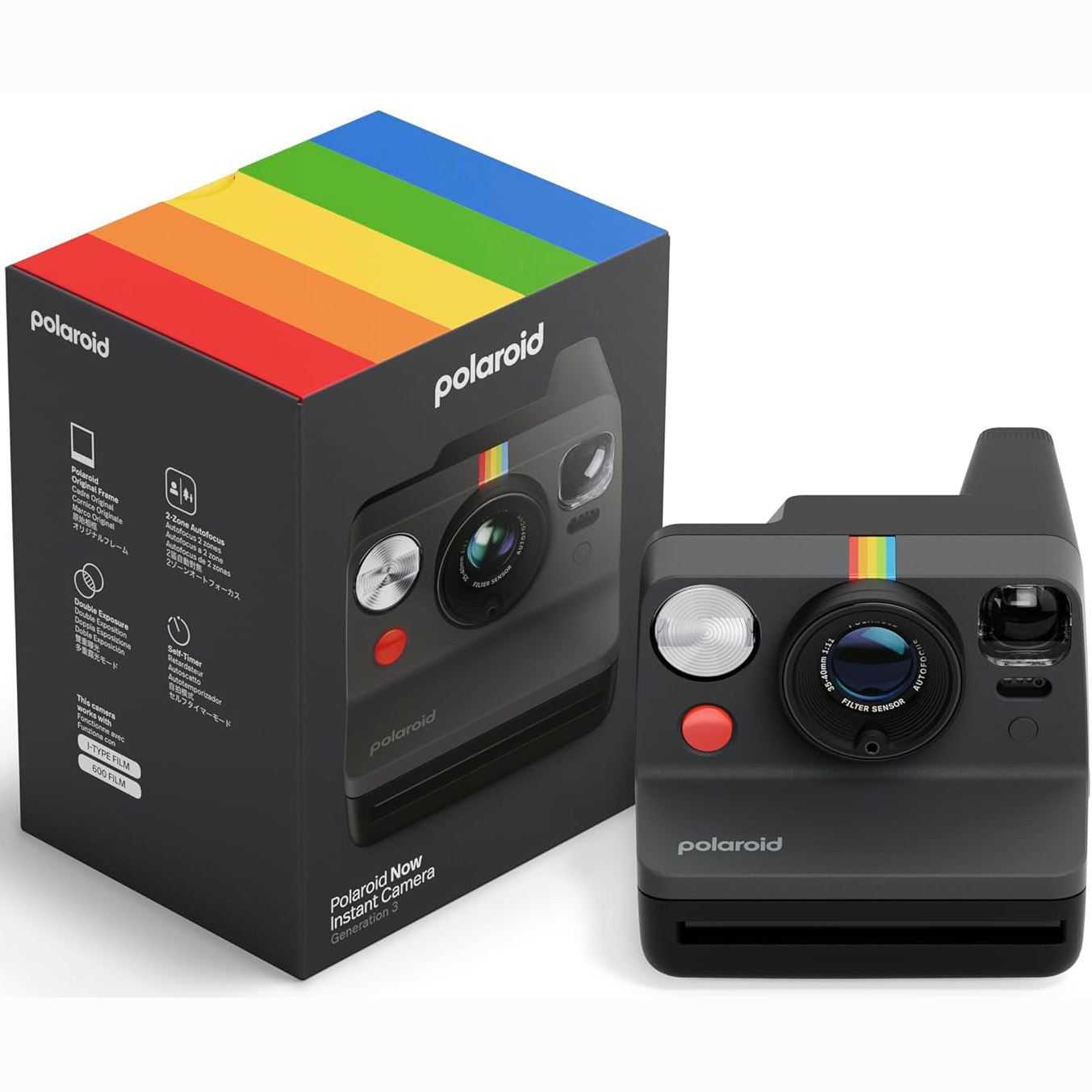 CAMARA POLAROID NOW BLACK (GENERATION 3) I-TYPE