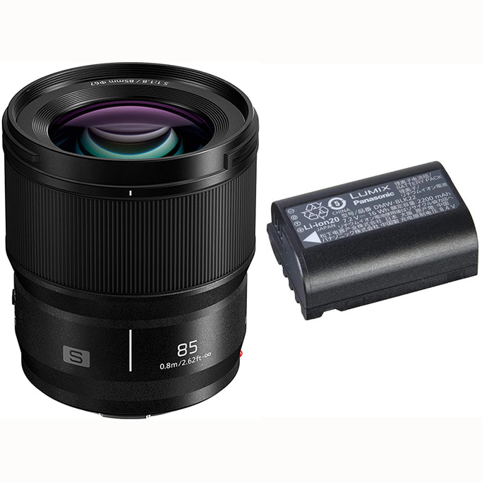 OBJETIVO PANASONIC LUMIX S 85/1.8 + BATERIA BLK-22
