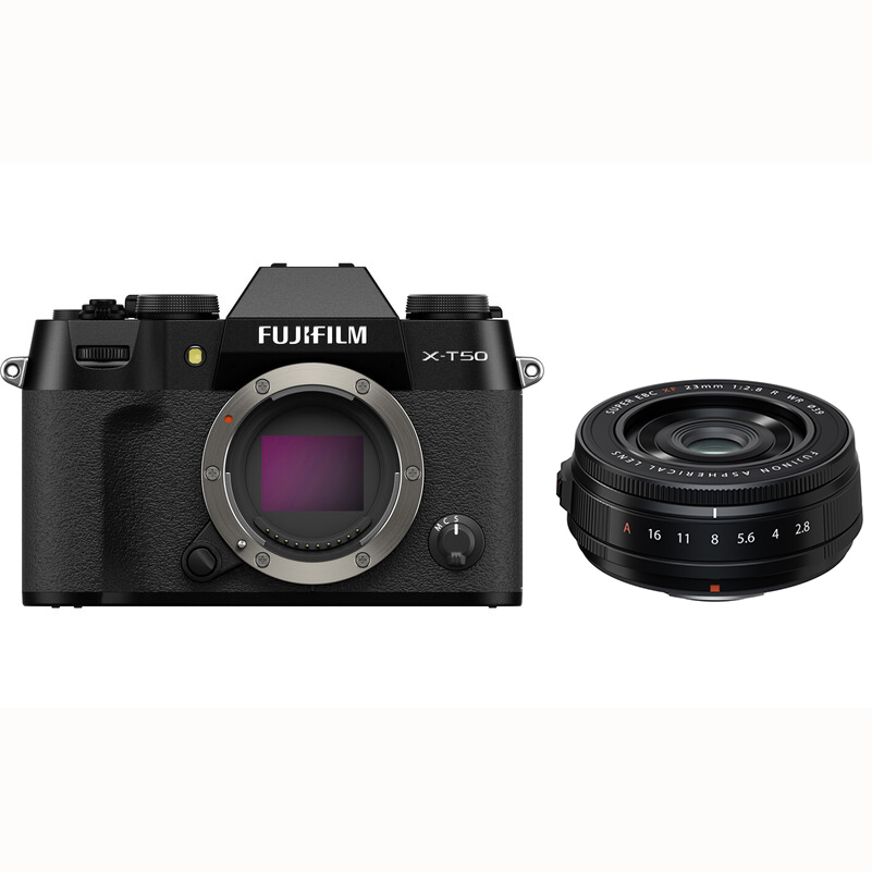 KIT FUJI X-T50 BLACK + XF 23/2.8 BLACK
