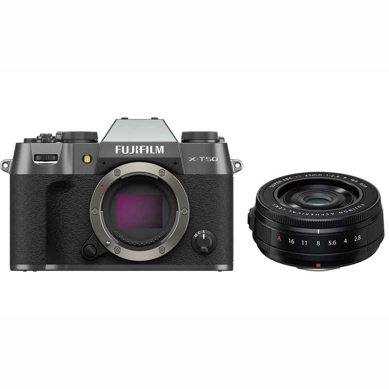 KIT FUJI X-T50 CHARCOAL + XF 23/2.8 BLACK