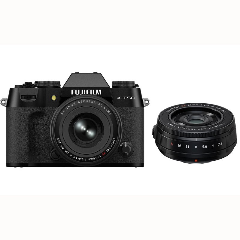 KIT FUJI X-T50 BLACK + 16-50 + 23/2.8 BLACK