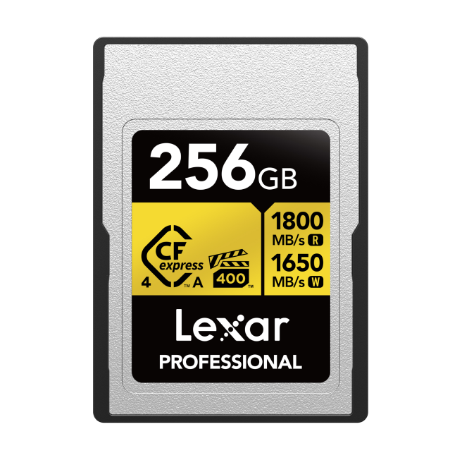 TARJETA CFEXPRESS 256 GB LEXAR 4.0 TYPE A (R1800/W1650) GOLD