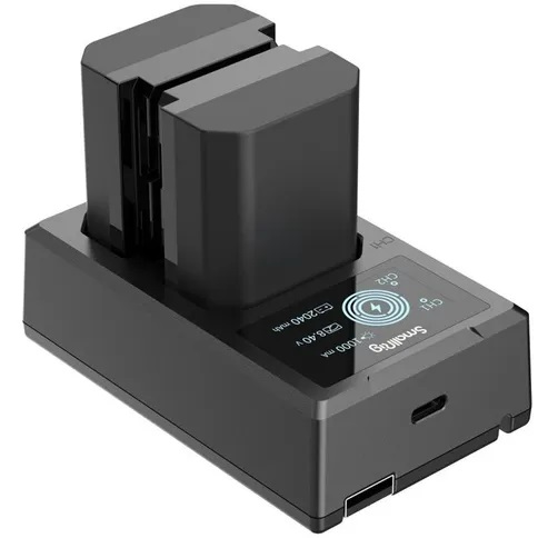 CARGADOR SMALLRIG USB CON 2 BATERIAS NP-FZ100     3824