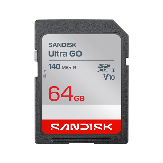 TARJETA SD 64 GB ULTRA GO (140 MB/SEG) CLASS 10 FULL HD