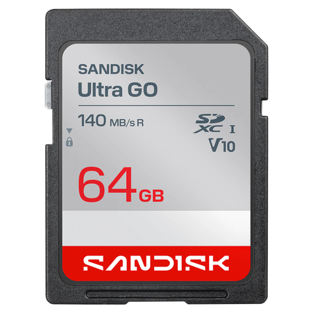 TARJETA SD 64 GB ULTRA GO (140 MB/SEG) CLASS 10 FULL HD