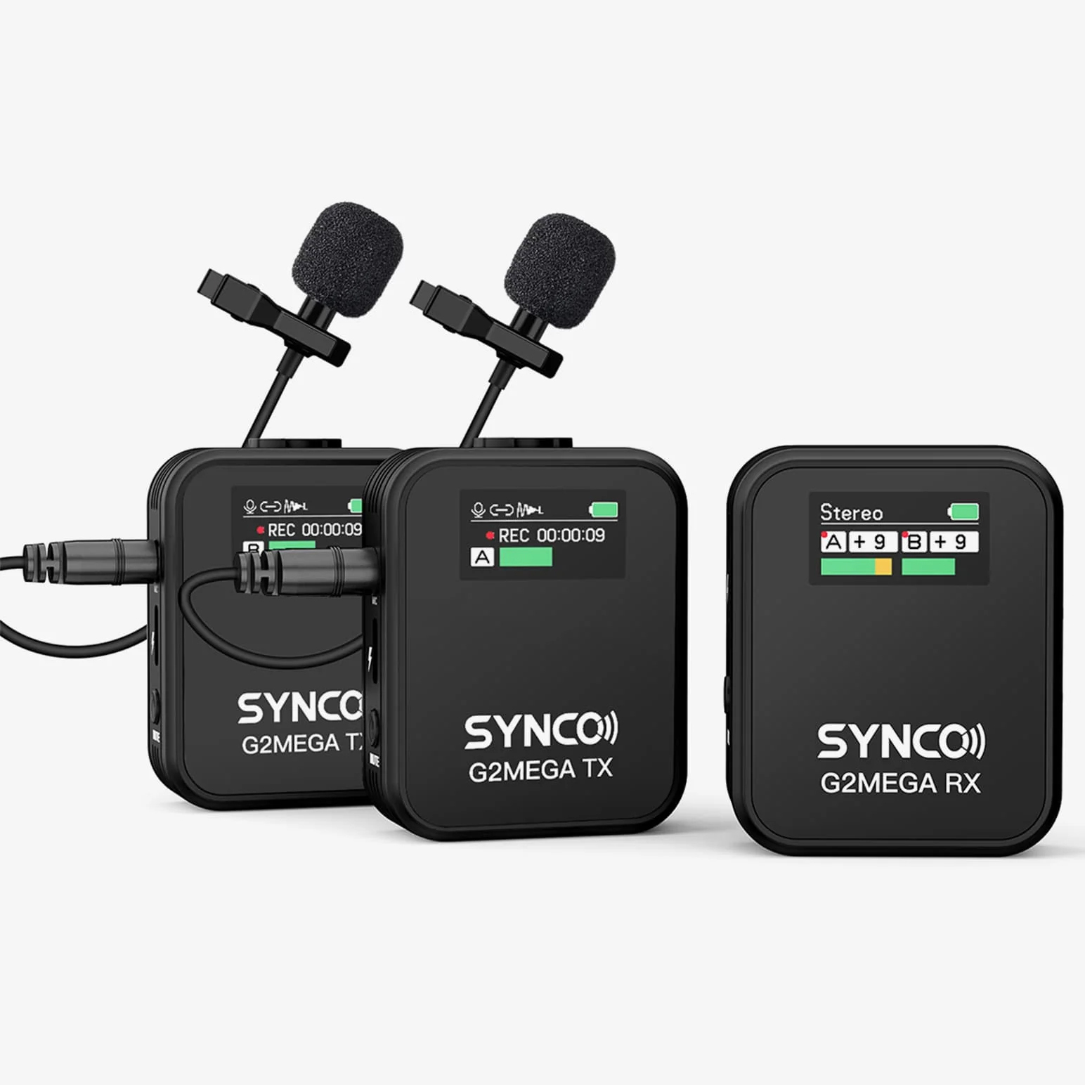 MICROFONO SYNCO G2A1MEGA CON RECEPTOR USB-C/CAM Y CARGADOR