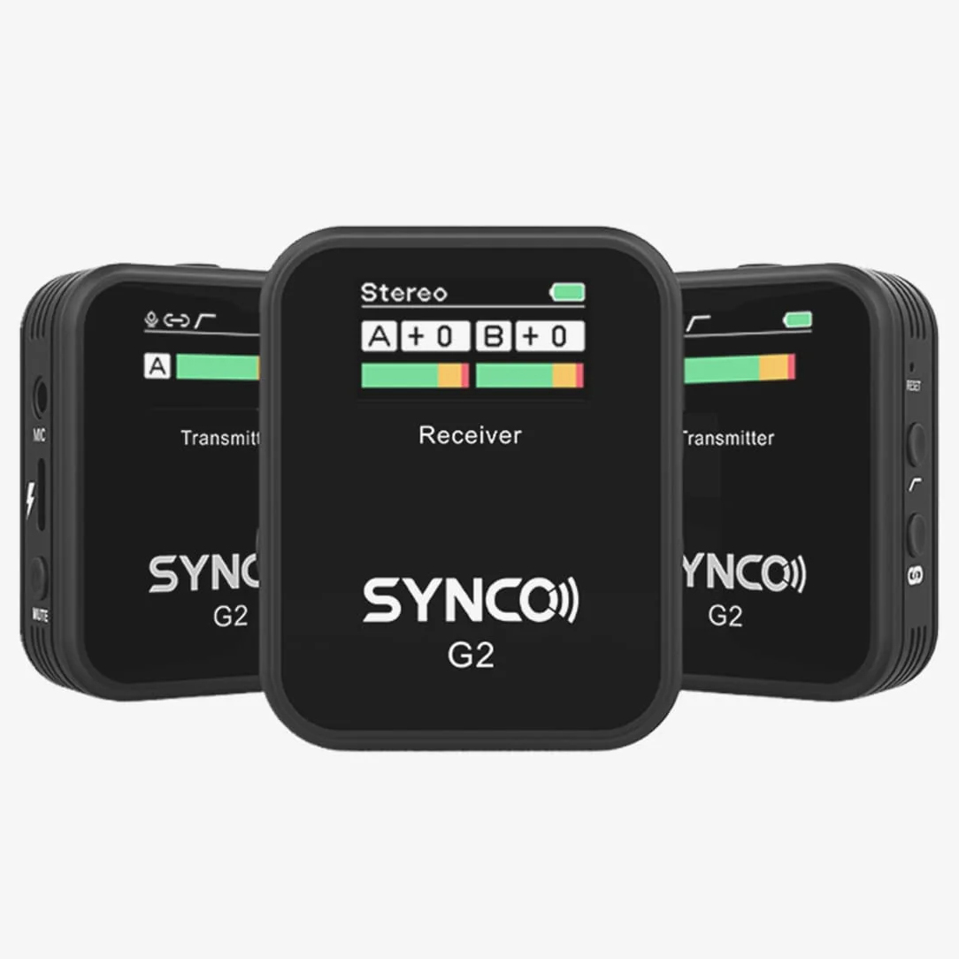MICROFONO SYNCO G2A2 CON RECEPTOR USB-C/CAM + CARG (PACK 2)