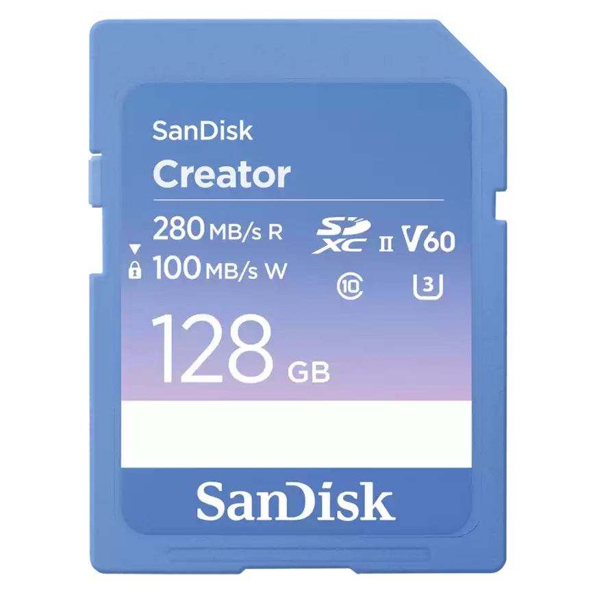 TARJETA SD 128 GB SANDISK (W100/R280) UHS-II CREATOR