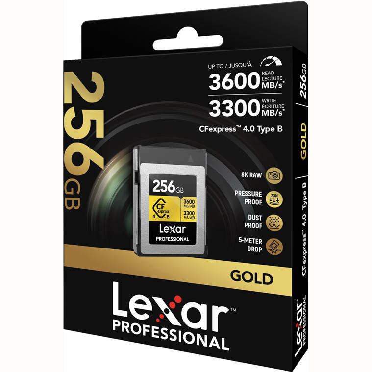 TARJETA CFEXPRESS 256 GB LEXAR TYPE B (R3600/W3300) GOLD