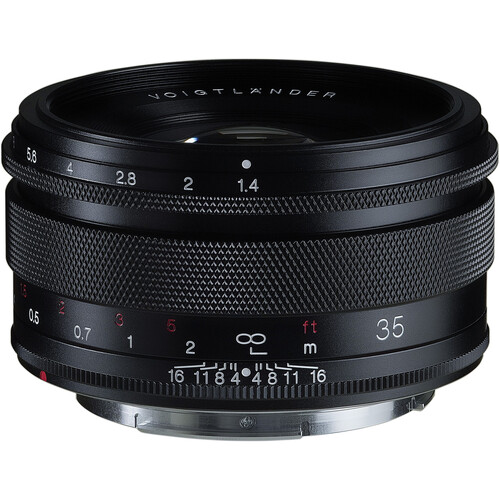 OBJETIVO VOIGTLANDER 35/1.4 NOKTON CLASSIC EOS RF (NEGRO)
